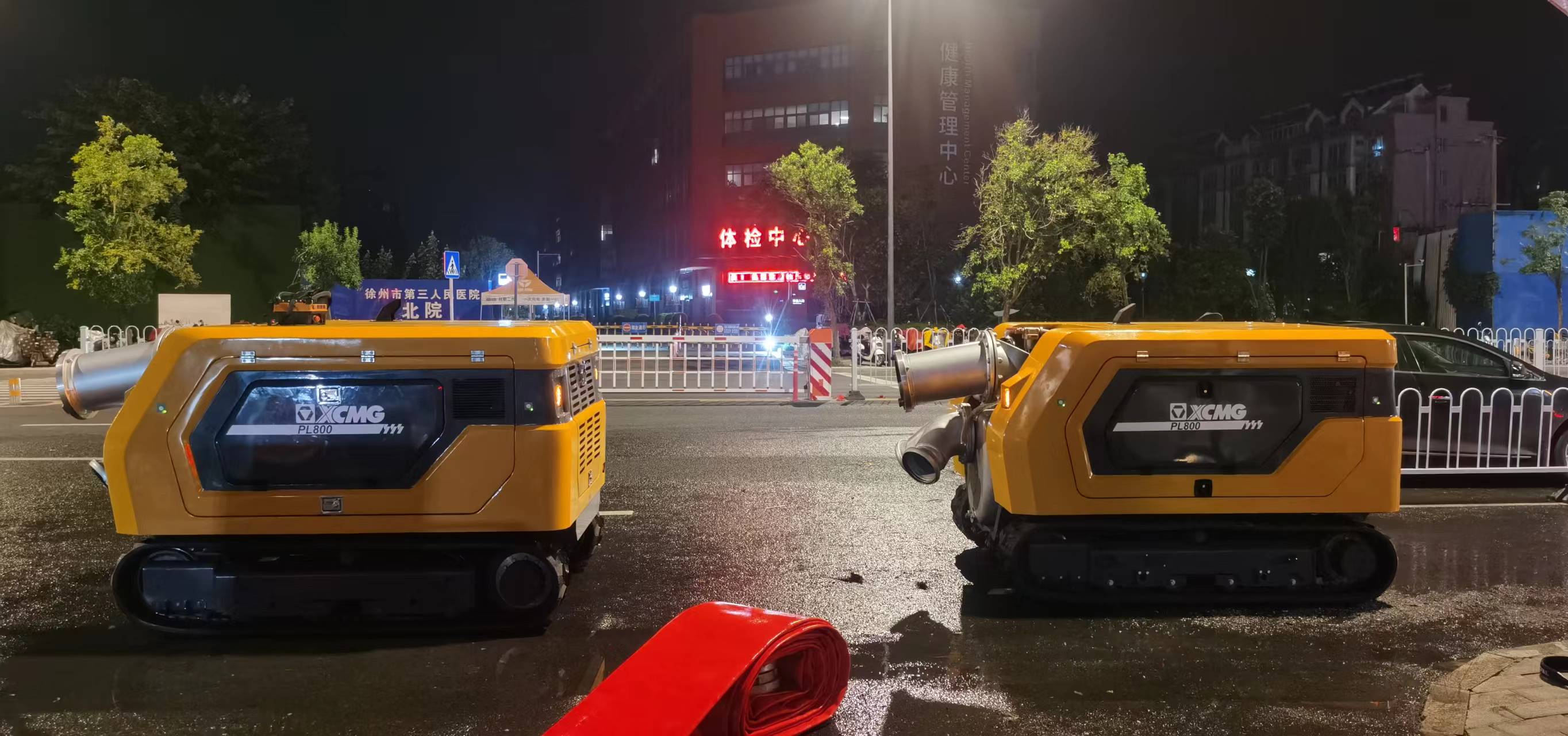 徐工排澇機器人緊急馳援，多處澇區“治水先鋒”