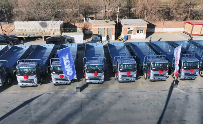 徐工輕卡新能源運輸車(chē)批量交付山東客戶(hù)