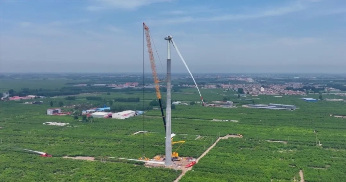 “全球第一吊”再臨燕趙！166米，XCA4000助力華北綠電